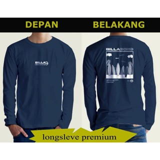 เสื้อยืดแขนยาว ลาย Billabong NAVY LONG SLEEVE สําหรับผู้ชาย