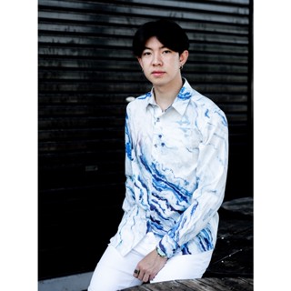 เสื้อเชิ้ตแขนยาวลายหินอ่อน(คลาวด์):Cloud Marble Shirt (Long-sleeved)