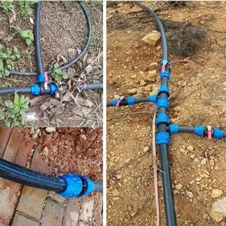 32 มม.PVC PE Tube Tap Water Splitter พลาสติก Quick Valve Connector สวนการเกษตรชลประทานอุปกรณ์ท่อน้ํา