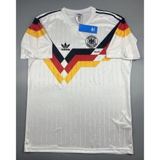 เสื้อบอล ย้อนยุค ทีมชาติ เยอรมัน 1990 เหย้า Retro Germany Home แชมป์บอลโลก World Cup Champions เรโทร คลาสสิค