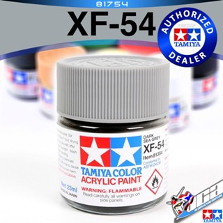 TAMIYA 81754 XF-54 XF54 FLAT DARK SEA GRAY GREY MATT MATTE เทาเข้มด้าน ACRYLIC PAINT MINI COLOR 10ML สีอะครีลิกสำหรับ...