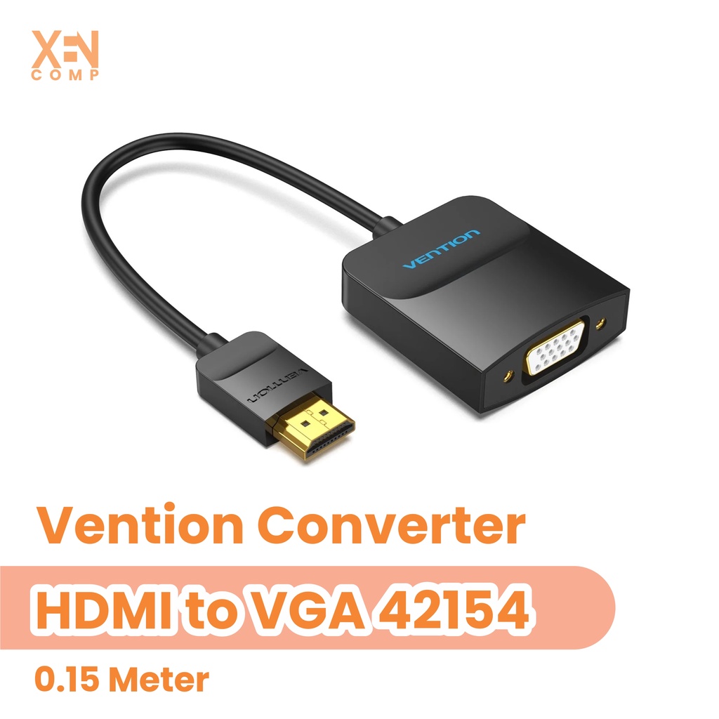 Vention ตัวแปลงวิดีโอ HDMI เป็น VGA HD 42154 0.15 เมตร
