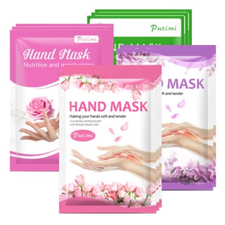 PUTIMI 30packs Hand Mask Hand SPA Gloves Moisturizing Hyaluronic Acid Whitening Nourishing Anti Dry Rough Hand Skin Care