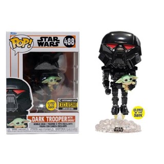 Dark trooper with grogu of Star Wars exclusive limited edition.