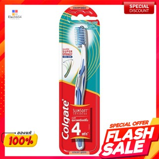 คอลเกต แปรงสีฟัน รุ่นสลิมซอฟท์ แอดวานซ์ แบบขนแปรงนุ่มพิเศษColgate Toothbrush, Slim Soft, Advanced, Extra Soft Bristles