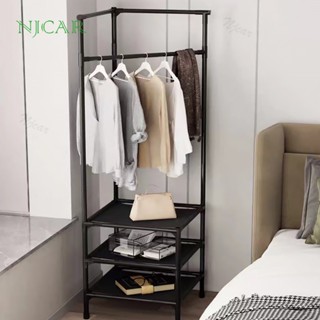 NJCAR  8814 8815 ราวแขวนเสื้อเข้ามุม ราวแขวนเสื้อผ้า ไม้แขวนเสื้อ ที่แขวนสามเหลี่ยม ชั้นวางห้องนอน