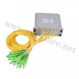 SPLITTER FIBER OPTIC (PLC SPLITTER) SC/APC 1ออก16 (แบบสายและยึดกับกล่อง)