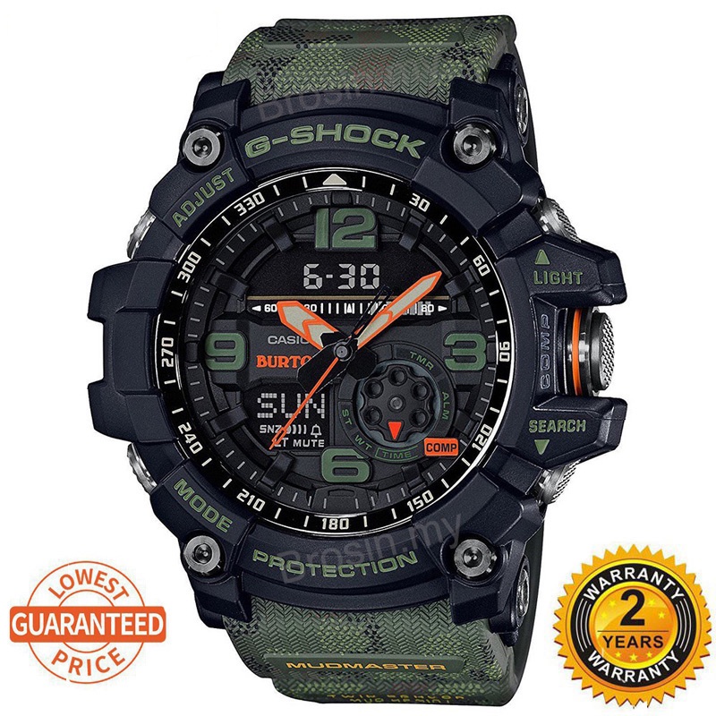 GG-1000 MUDMASTER Army Green Watch นาฬิกาสปอร์ตผู้ชาย GG-1000BTN-1A นาฬิกาสปอร์ตแฟชั่น dV759