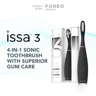 FOREO ISSA 3 Black แปรงสีฟันไฟฟ้า ฟอริโอ้ อิซซ่า 3 สีดำ