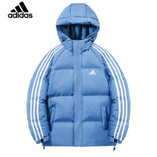 Adidas ของแท้ 100% เสื้อแจ็กเก็ตกีฬาลําลอง ผ้าฝ้าย มีฮู้ด สําหรับผู้ชาย และผู้หญิง