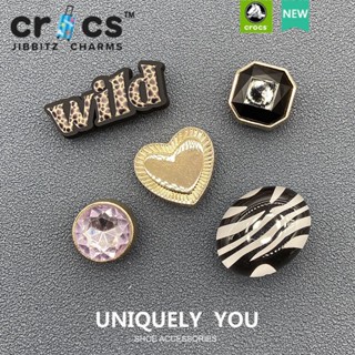 jibbitz crocs charms ตัวติดรองเท้า แท้ jibbitz โลหะคุณภาพสูง เซ็ต 5 ชิ้น