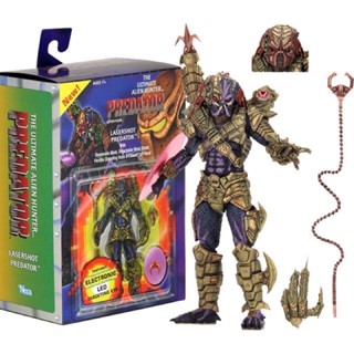 (แท้) NECA The Ultimate Alien Hunter PREDATOR Lasershot Predator Action Figure 22 cm