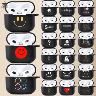 พร้อมส่ง! TPU case for Airpods 3 เคสซิลิโคนแอร์พอต3rd generation, เคสหูฟังลายการ์ตูนสีดำสำหรับ Airpods Gen3