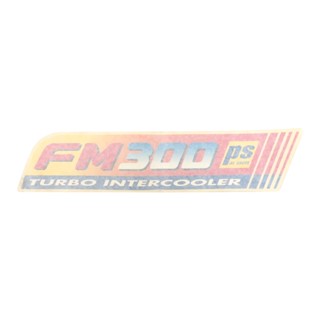 สติกเกอร์แผงหน้า FM300 แท้ห้าง💯 (76514-0033G) FM300PS TURBO INTERCOOLER [31578400] (1แผ่น)