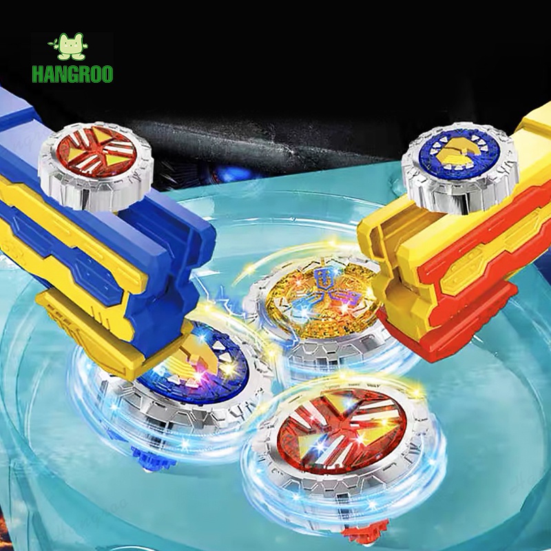 HANGROO 727 ลูกข่าง ของเล่นเด็ก เบย์เบลดแบบปืน เบย์เบลดพลาสติก มีอุปกรณ์ครบ (คละสี)