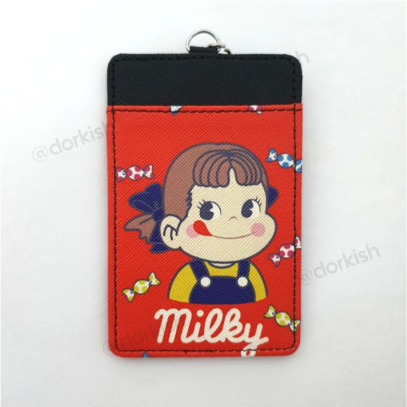 Peko Chan Peko-Chan Milky Milk Girl Ezlink Card Holder พร้อมพวงกุญแจ