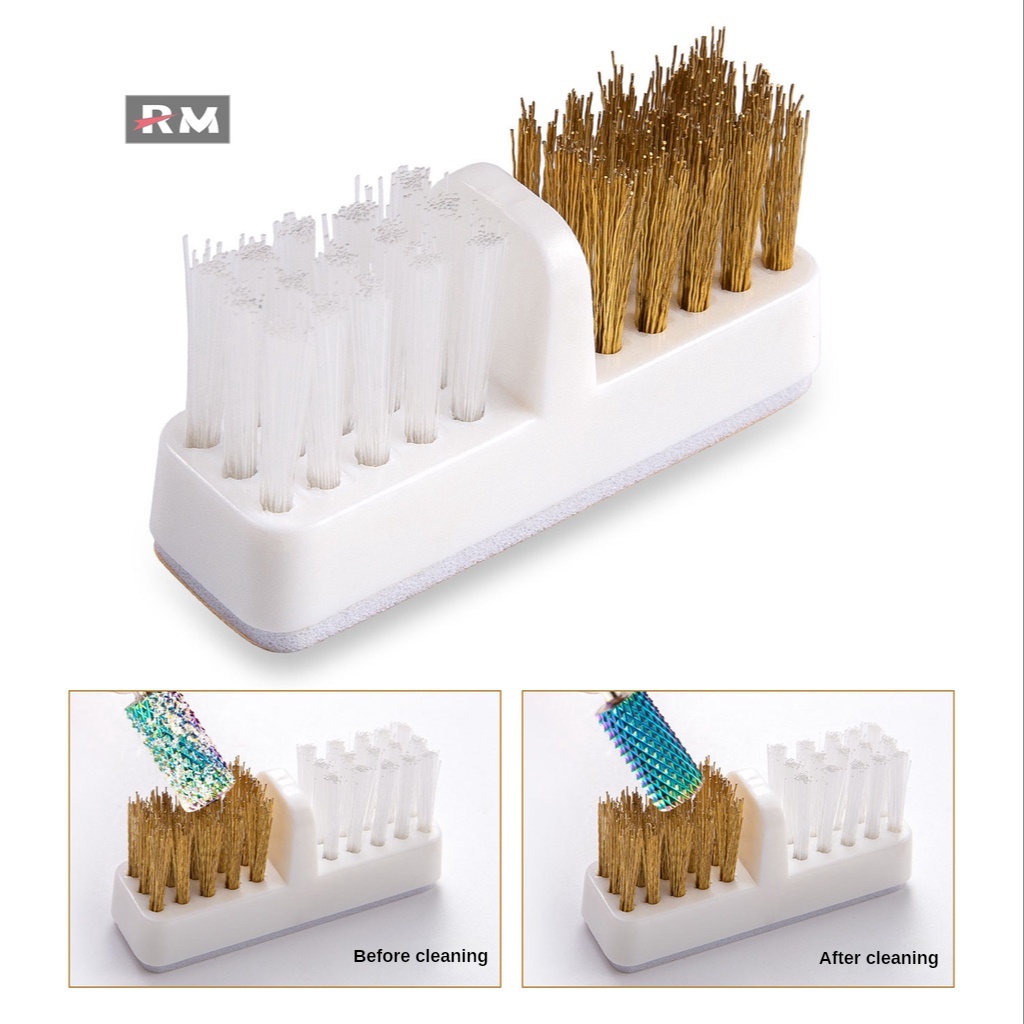 แปรงขัดเล็บ หัวเจียรเซรามิค สายทองแดง ขนาดเล็ก มีกาวในตัว แปรงปัดฝุ่น แปรงขัดเล็บไฟฟ้า หัวเจียรทําความสะอาด - รูปที่ 2