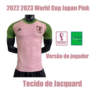 เสื้อเชิ้ต ลายซากุระ 2023 World Cup สีชมพู สไตล์ญี่ปุ่น ปี 2022