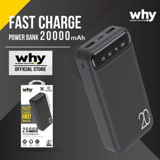 Powerbank แบตสำรอง 20,000 mAh  เชื่อมต่อพอร์ตได้ทั้ง USB Type A และ Type C ชาร์จไวด้วยระบบ Fast Charge ชาร์จอุปกรณ์ได้พร