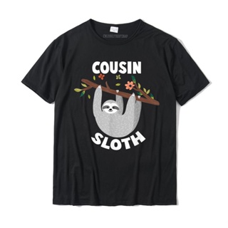 Cousin Sloth Matching Family Shirts For Menwomen Shirts Camisas Hombre Tops T Shirt Hip Hop Casual Cotton Mens T Shirt C