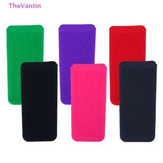 Thevantin แผ่นหนีบผมตรง ซิลิโคน ทนความร้อน แบบพกพา ที่เก็บของ บ้าน เดินทาง สินค้าที่ดี