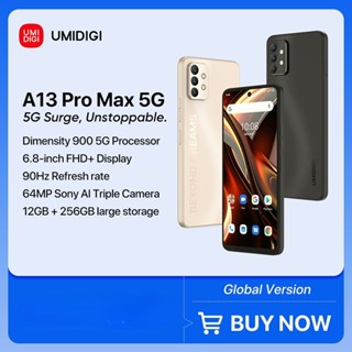 New UMIDIGI A13 Pro Max 5G Smartphone, Dimensity 900, 12GB+256GB, 64MP Triple Camera, 6.8 FHD+ Display 5150mAh 90Hz Phone