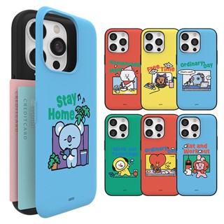 🇰🇷 【Compatible for iPhone 14 Series Added】 BT21 Jordy  Magnetic Bumper Case Card Stroage Protective s2b