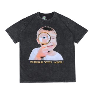 เสื้อยืด พิมพ์ลาย There YOU ARE KIDS LUV ขนาดใหญ่ สไตล์วินเทจ สําหรับเด็ก