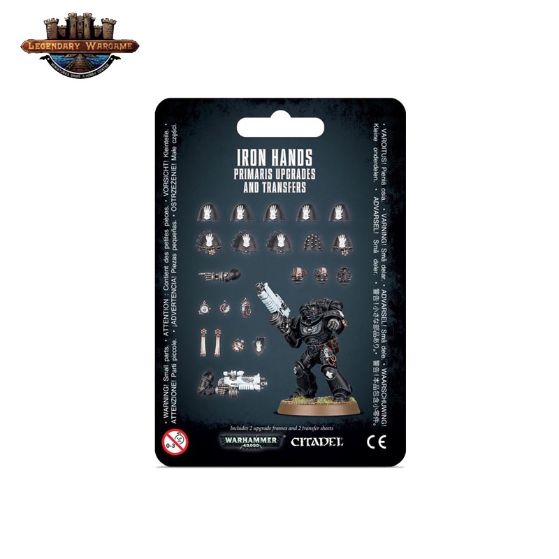 [GW พร้อมส่ง] WARHAMMER 40K:SPACE MARINES IRON HANDS PRIMARIS UPGRADES & TRANSFERS โมเดลเกมสจำลอง