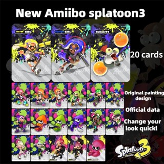 รุ่นล่าสุด พร็อพการ์ดตัวละคร Amiibo Splatoon 3 Splatoon NFC Amiibo 1-3 ลิงค์ อุปกรณ์เสริม สําหรับแต่งคอสเพลย์ 20 ชิ้น