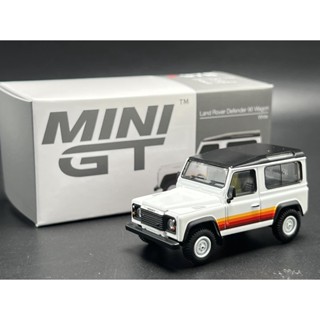 Mini GT  Land Rover Defender 90 Wagon White