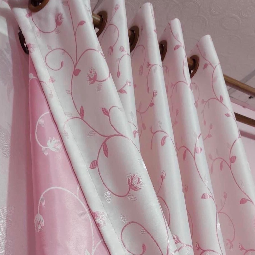 แนะนำ ผ้าม่าน ผ้าม่านลายดอกมะลิมีหลายสี ราคาพิเศษ มีเก็บเงินปลายทาง