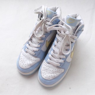 Nike Dunk High CL Size 38EU สีขาว/ฟ้า มือสอง