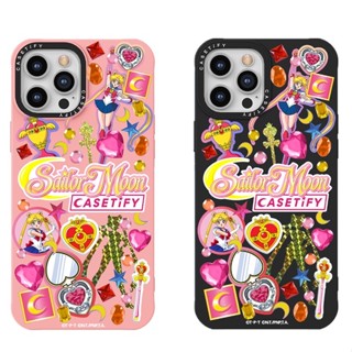 Casetify Sailor Moon เคสโทรศัพท์ ซิลิโคน TPU ลายการ์ตูนเซเลอร์มูน สีพื้น สําหรับ iPhone 7 8 Plus X XS XR 11 12 13 Pro Max