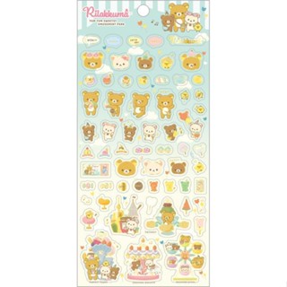 สติ๊กเกอร์ Sticker Theme Funny Amusement Park / Blue ลาย Rilakkuma rk / Rilakkuma