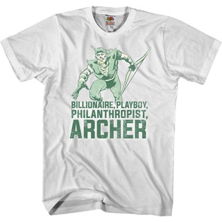 Archer Green Arrow DC Comics T-Shirt เสื้อวินเทจผญ เสื้อครอปสายฝอ