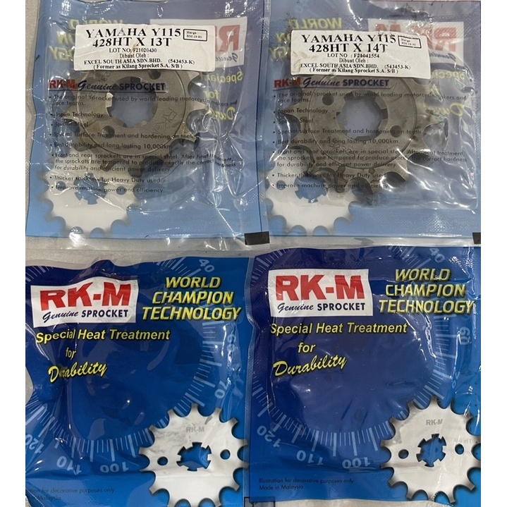 RKM RK-M YAMAHA LAGENDA 115 115FI SRL115 SPROCKET 428 X 13T 14T 15T