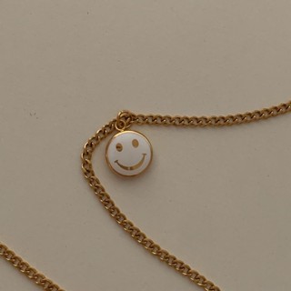 HER OBJECTIVE_HER BOLDY SMILI PENDANT ON CHAIN NECKLACE