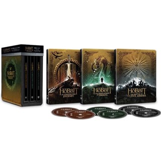 [แผ่นหนังลิขสิทธิ์แท้] The Hobbit Trilogy 3 ภาค  Steelbook กล่องเหล็ก 4K + Blu-ray ของใหม่มือ 1 (พร้อมส่ง)