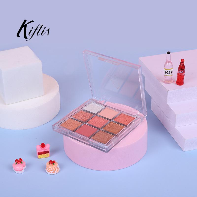 🌸kifli1🌸พาเลตต์อายแชโดว์ชิมเมอร์ เนื้อแมตต์ กลิตเตอร์ ติดทนนาน กันน้ํา แบบพกพา 9 สี สําหรับแต่งหน้า 2024 - รูปที่ 7