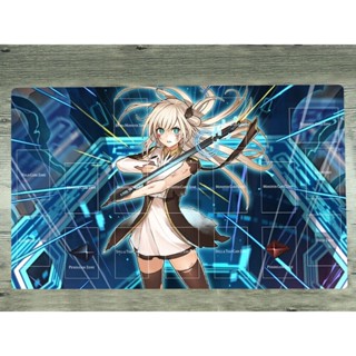 แผ่นรองเมาส์ แบบยาง ลาย YuGiOh Playmat Sky Striker Ace - Raye TCG CCG สําหรับเล่นเกม