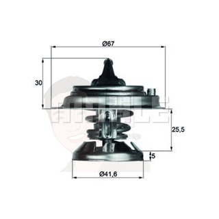 TX 29 85D วาลว์น้ำ BENZ OM601-5 ดีเซล / W201 W202 W124 W210, Musso Rexton 0042030975 (ยี่ห้อ MAHLE)