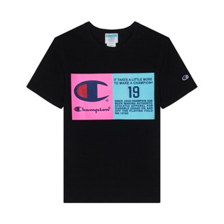 เสื้อยืดแขนสั้น คอกลม พิมพ์ลายโลโก้ CHAMPION T1919G-550890 ใหม่