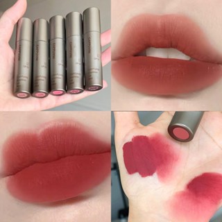 Cappuvini ลิปสติก ขายดี lipstick ราคาถูกที่สุด โทนส้มอิฐ โทนแดงก่ำ ลิป ลิปเนือแมท เครื่องสำอางราคาถูก