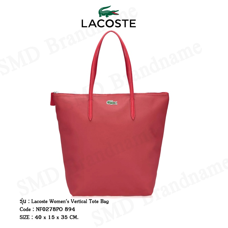 Lacoste กระเป๋าช้อปปิ้ง รุ่น  Lacoste Women's Vertical Tote Bag Code: NF0278PO 894