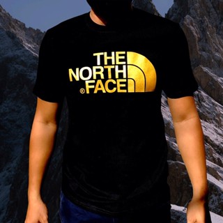 THE NORTH เสื้อยืดคู่รัก แขนสั้น ผ้าฝ้าย แนวสตรีท ลำลอง กีฬา