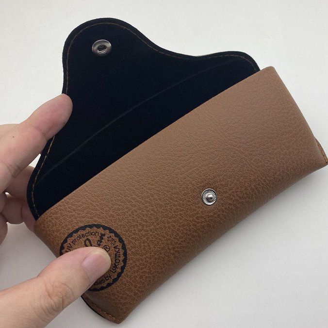 [กล่องพกพา] [ไม่รวม] Ray-Ban High-End Sun Box RayBan Box Portable Storage Compression-Resistant Universal Flat Leather Box - รูปที่ 5