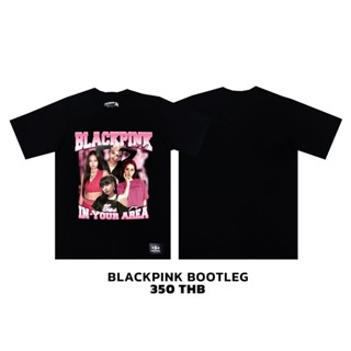 Tee เสื้อยืดสกีน เสื้อทัวร์สกรีนลาย NEW ARRIVAL BLACKPINK BOOTLEG cotton comb100% BAD COMPANY