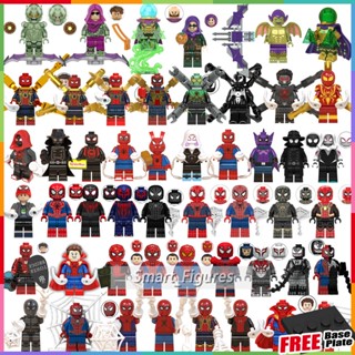 Spiderman Minifigures Gwen Stacy Miles Morales Prowler Mysterio 50 ประเภท Spider Man มินิตัวเลขของเล่นของขวัญ