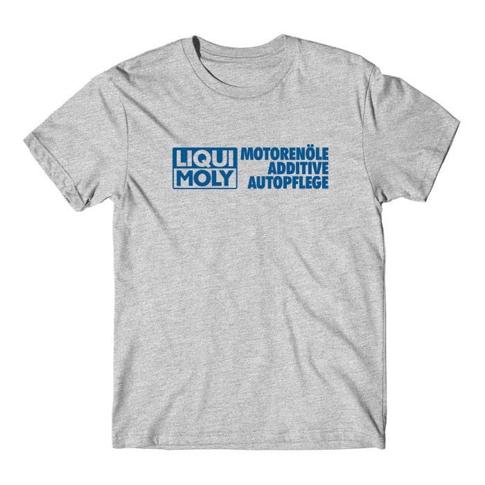 LIQUI MOLY T SHIRT เสื้อยืด น้ำมันเครื่อง รถซิ่ง เครื่องยนต์ ผ้า COTTON 100% SIZE M -3XL